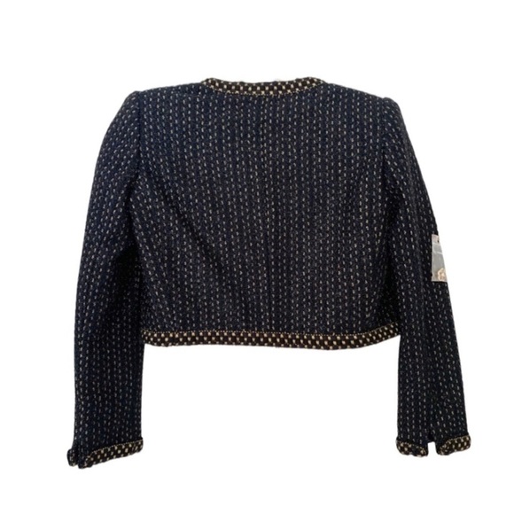 Edward Archour Paris Size 40 Wool Blend Cropped Jacket Pant Set - Picture 4 of 11